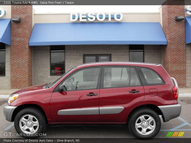 Salsa Red Pearl / Taupe 2005 Toyota RAV4 4WD
