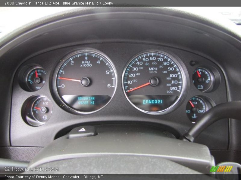 Blue Granite Metallic / Ebony 2008 Chevrolet Tahoe LTZ 4x4