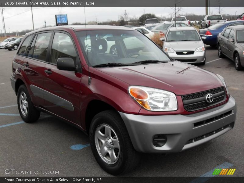 Salsa Red Pearl / Taupe 2005 Toyota RAV4 4WD