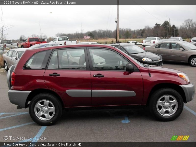 Salsa Red Pearl / Taupe 2005 Toyota RAV4 4WD