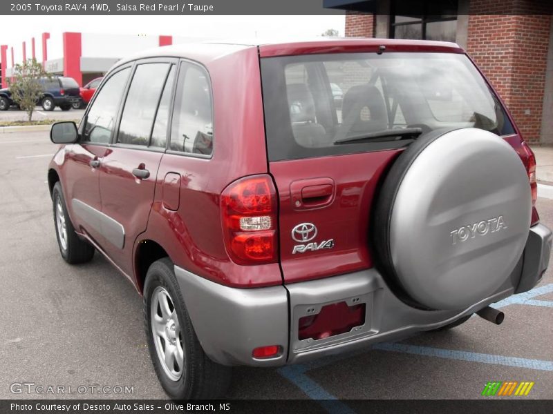 Salsa Red Pearl / Taupe 2005 Toyota RAV4 4WD