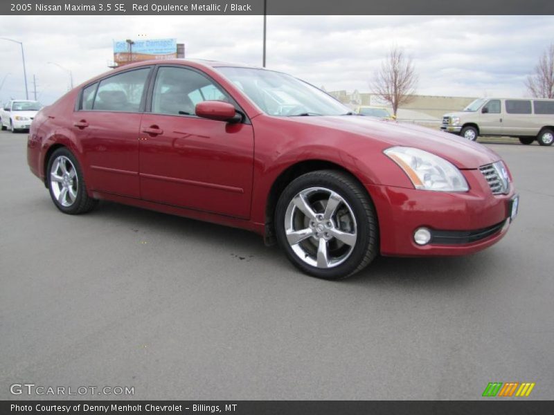 Red Opulence Metallic / Black 2005 Nissan Maxima 3.5 SE