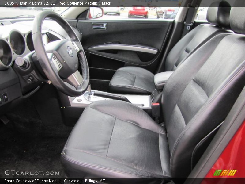 Red Opulence Metallic / Black 2005 Nissan Maxima 3.5 SE