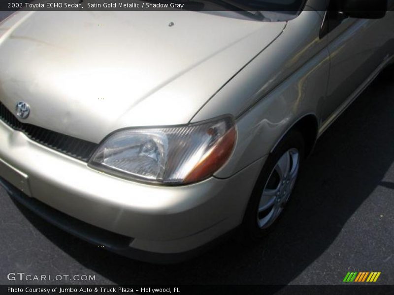 Satin Gold Metallic / Shadow Gray 2002 Toyota ECHO Sedan