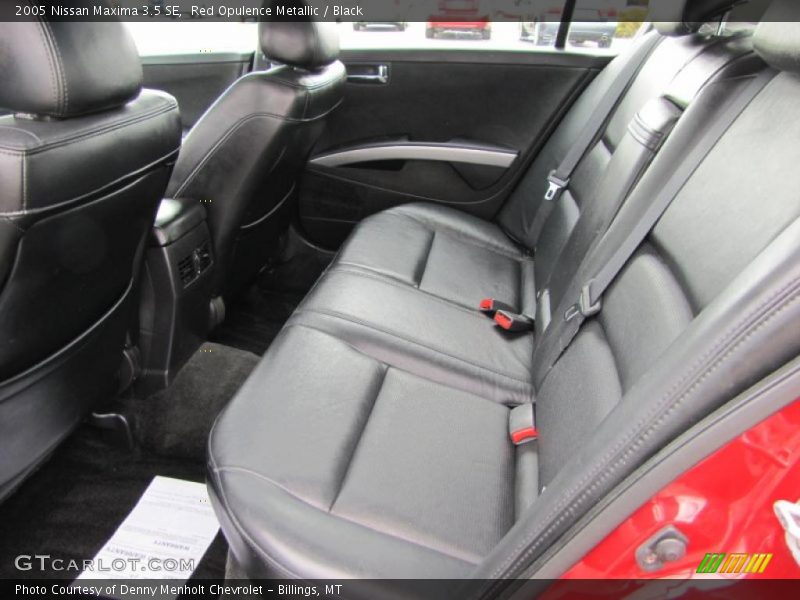 Red Opulence Metallic / Black 2005 Nissan Maxima 3.5 SE
