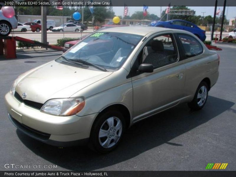 Satin Gold Metallic / Shadow Gray 2002 Toyota ECHO Sedan