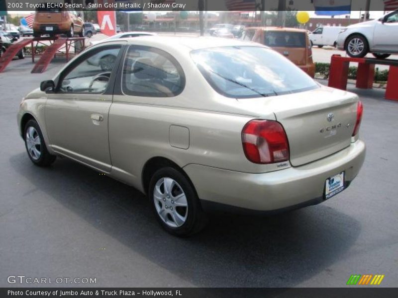 Satin Gold Metallic / Shadow Gray 2002 Toyota ECHO Sedan