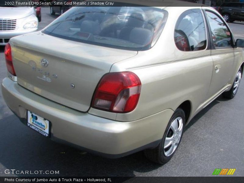 Satin Gold Metallic / Shadow Gray 2002 Toyota ECHO Sedan