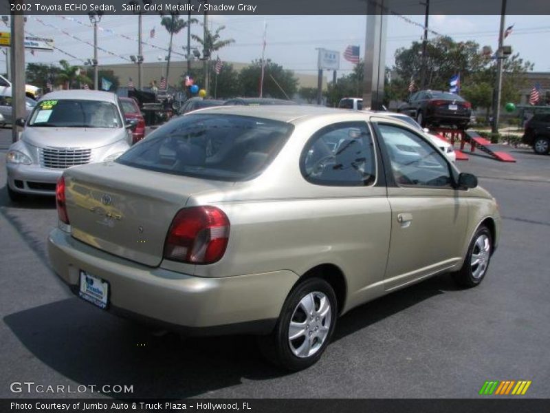 Satin Gold Metallic / Shadow Gray 2002 Toyota ECHO Sedan