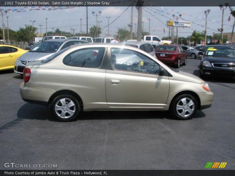 Satin Gold Metallic / Shadow Gray 2002 Toyota ECHO Sedan