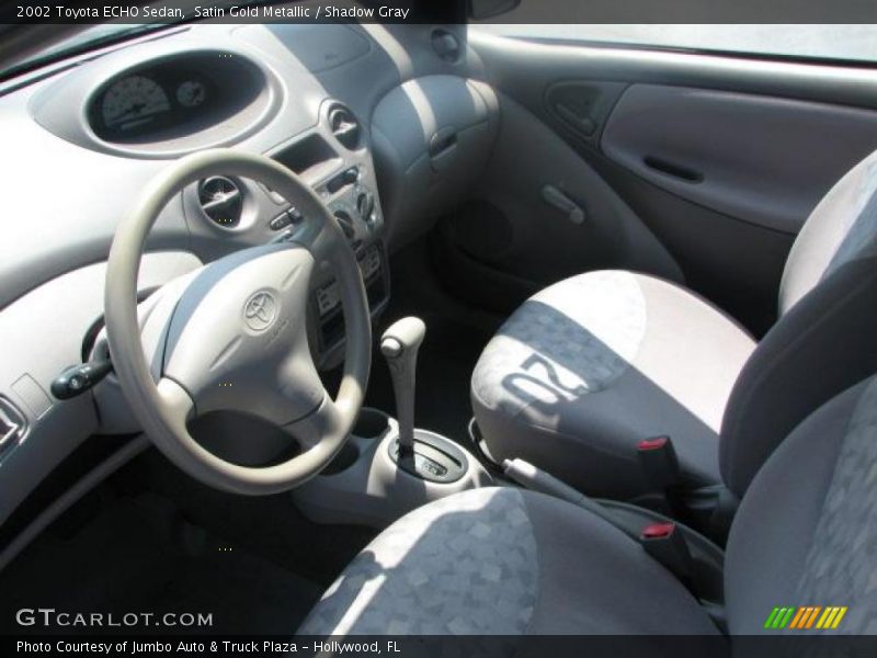 Satin Gold Metallic / Shadow Gray 2002 Toyota ECHO Sedan