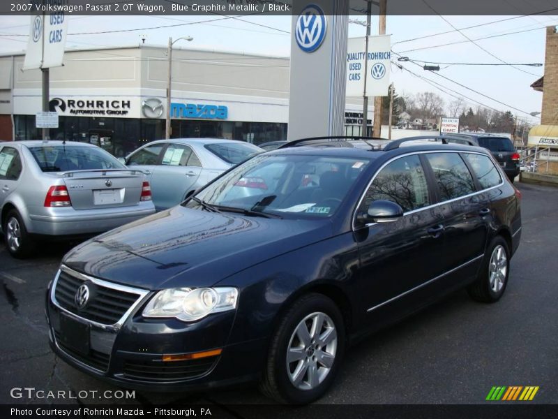 Blue Graphite Metallic / Black 2007 Volkswagen Passat 2.0T Wagon