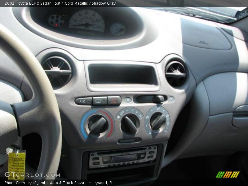 Satin Gold Metallic / Shadow Gray 2002 Toyota ECHO Sedan