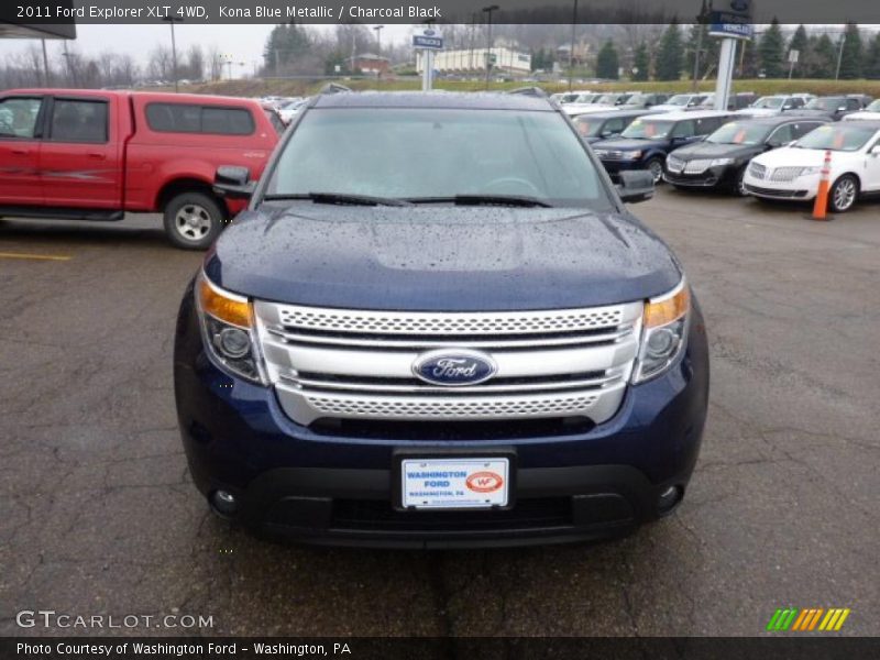 Kona Blue Metallic / Charcoal Black 2011 Ford Explorer XLT 4WD