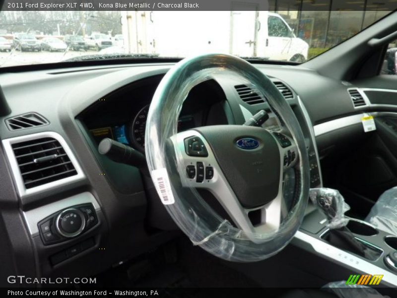 Kona Blue Metallic / Charcoal Black 2011 Ford Explorer XLT 4WD