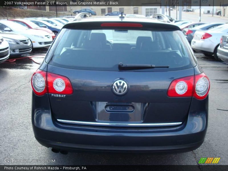 Blue Graphite Metallic / Black 2007 Volkswagen Passat 2.0T Wagon