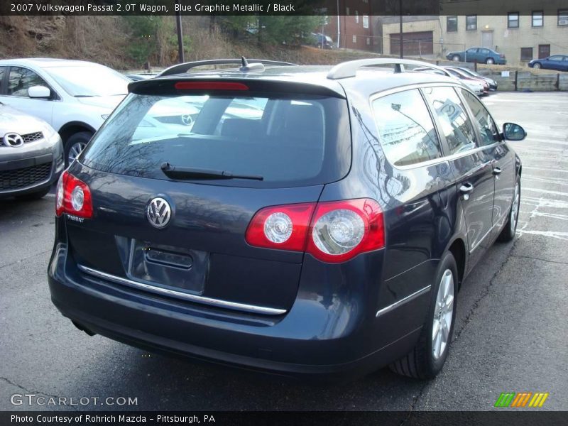 Blue Graphite Metallic / Black 2007 Volkswagen Passat 2.0T Wagon