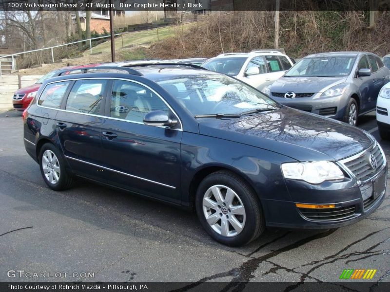 Blue Graphite Metallic / Black 2007 Volkswagen Passat 2.0T Wagon