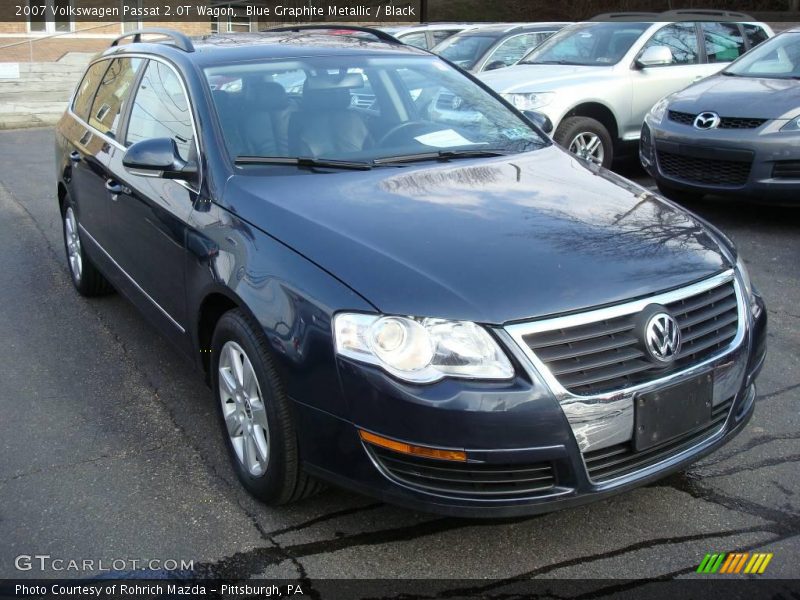Blue Graphite Metallic / Black 2007 Volkswagen Passat 2.0T Wagon