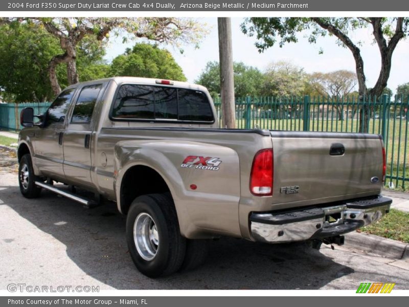 Arizona Beige Metallic / Medium Parchment 2004 Ford F350 Super Duty Lariat Crew Cab 4x4 Dually