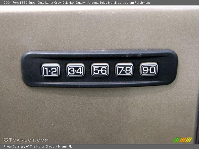 Arizona Beige Metallic / Medium Parchment 2004 Ford F350 Super Duty Lariat Crew Cab 4x4 Dually