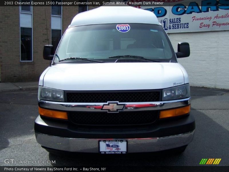 Summit White / Medium Dark Pewter 2003 Chevrolet Express 1500 Passenger Conversion Van