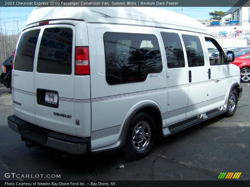 Summit White / Medium Dark Pewter 2003 Chevrolet Express 1500 Passenger Conversion Van