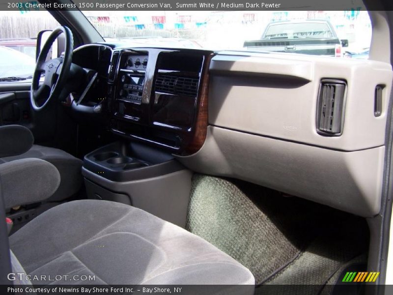 Summit White / Medium Dark Pewter 2003 Chevrolet Express 1500 Passenger Conversion Van