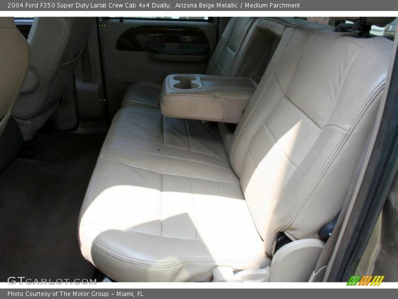 Arizona Beige Metallic / Medium Parchment 2004 Ford F350 Super Duty Lariat Crew Cab 4x4 Dually
