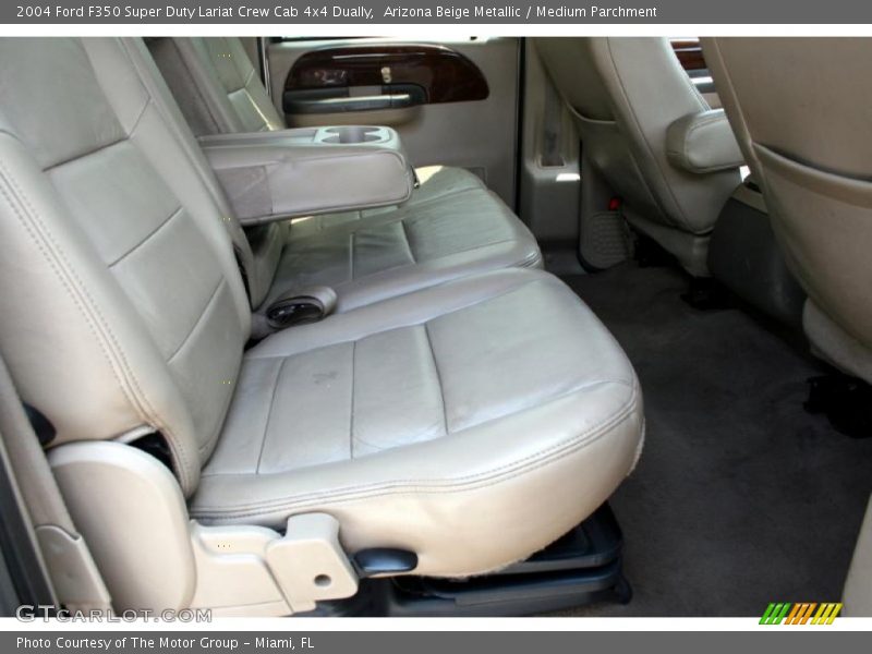 Arizona Beige Metallic / Medium Parchment 2004 Ford F350 Super Duty Lariat Crew Cab 4x4 Dually