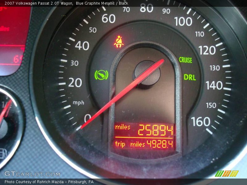 Blue Graphite Metallic / Black 2007 Volkswagen Passat 2.0T Wagon