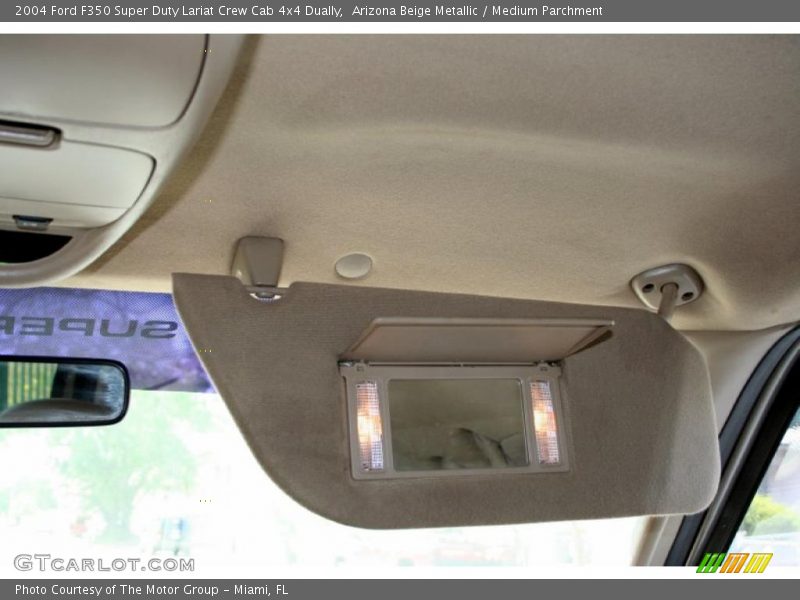 Arizona Beige Metallic / Medium Parchment 2004 Ford F350 Super Duty Lariat Crew Cab 4x4 Dually