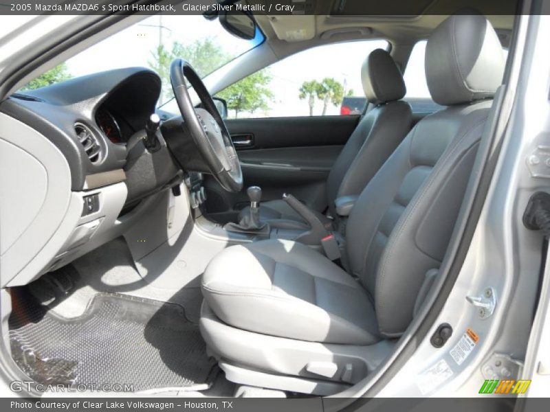 Glacier Silver Metallic / Gray 2005 Mazda MAZDA6 s Sport Hatchback