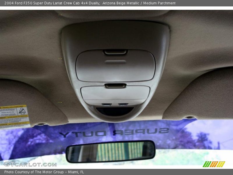 Arizona Beige Metallic / Medium Parchment 2004 Ford F350 Super Duty Lariat Crew Cab 4x4 Dually