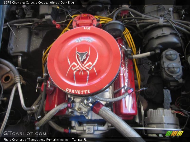 White / Dark Blue 1978 Chevrolet Corvette Coupe