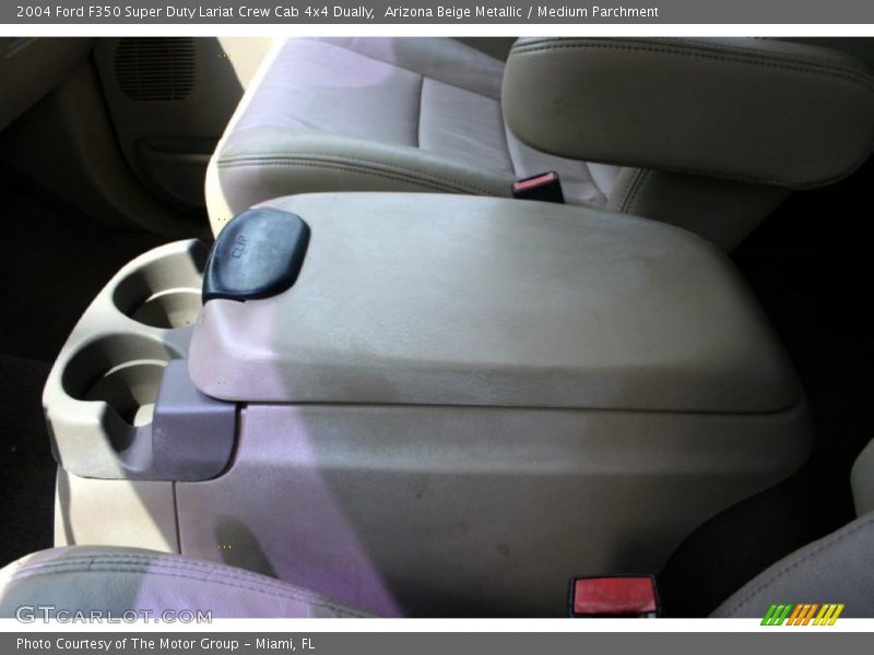 Arizona Beige Metallic / Medium Parchment 2004 Ford F350 Super Duty Lariat Crew Cab 4x4 Dually