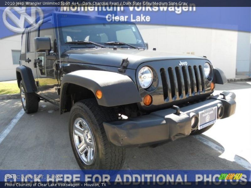 Dark Charcoal Pearl / Dark Slate Gray/Medium Slate Gray 2010 Jeep Wrangler Unlimited Sport 4x4