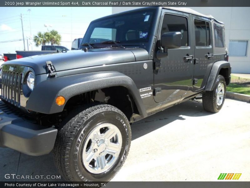 Dark Charcoal Pearl / Dark Slate Gray/Medium Slate Gray 2010 Jeep Wrangler Unlimited Sport 4x4