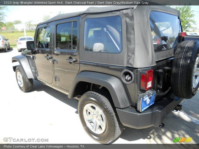 Dark Charcoal Pearl / Dark Slate Gray/Medium Slate Gray 2010 Jeep Wrangler Unlimited Sport 4x4