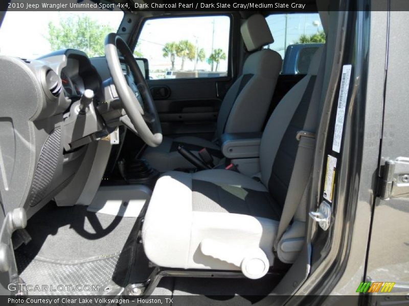 Dark Charcoal Pearl / Dark Slate Gray/Medium Slate Gray 2010 Jeep Wrangler Unlimited Sport 4x4