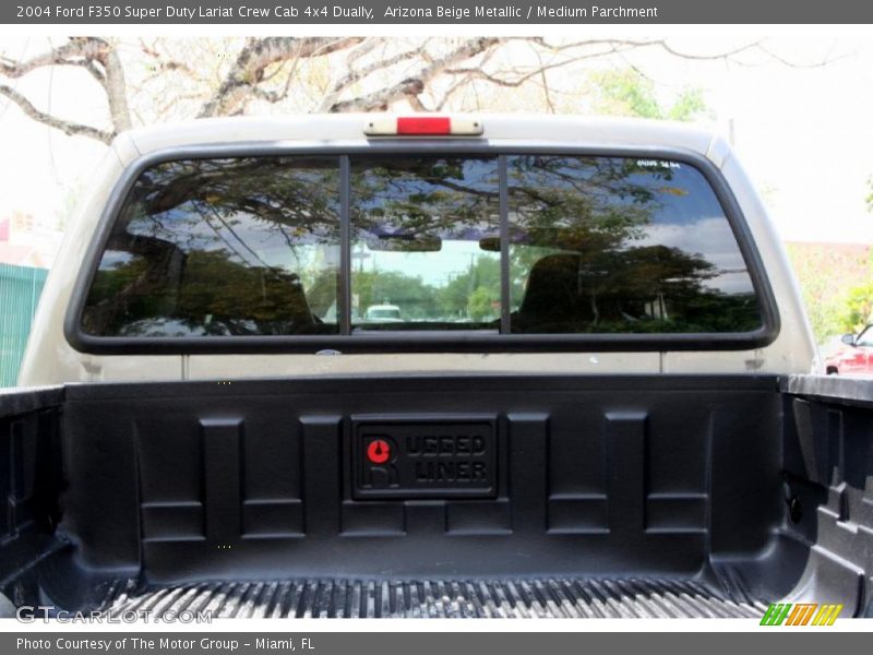 Arizona Beige Metallic / Medium Parchment 2004 Ford F350 Super Duty Lariat Crew Cab 4x4 Dually