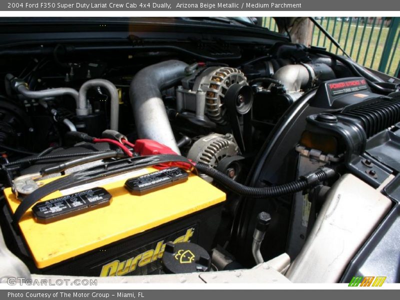 Arizona Beige Metallic / Medium Parchment 2004 Ford F350 Super Duty Lariat Crew Cab 4x4 Dually