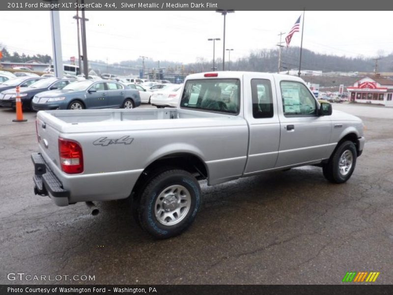 Silver Metallic / Medium Dark Flint 2011 Ford Ranger XLT SuperCab 4x4