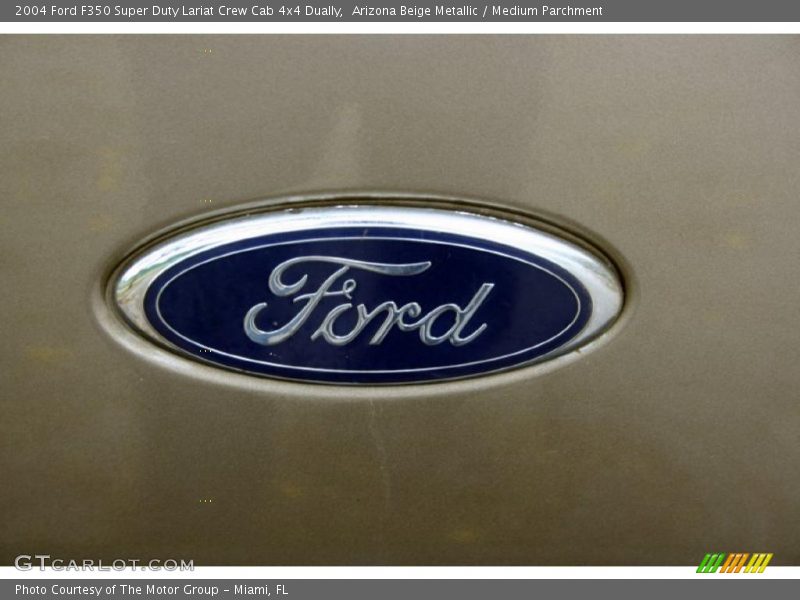 Arizona Beige Metallic / Medium Parchment 2004 Ford F350 Super Duty Lariat Crew Cab 4x4 Dually