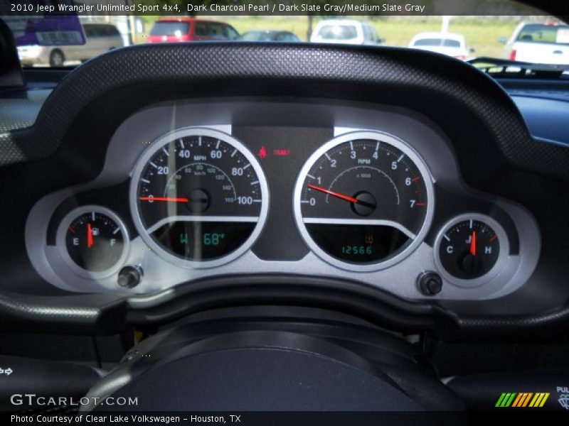 Dark Charcoal Pearl / Dark Slate Gray/Medium Slate Gray 2010 Jeep Wrangler Unlimited Sport 4x4