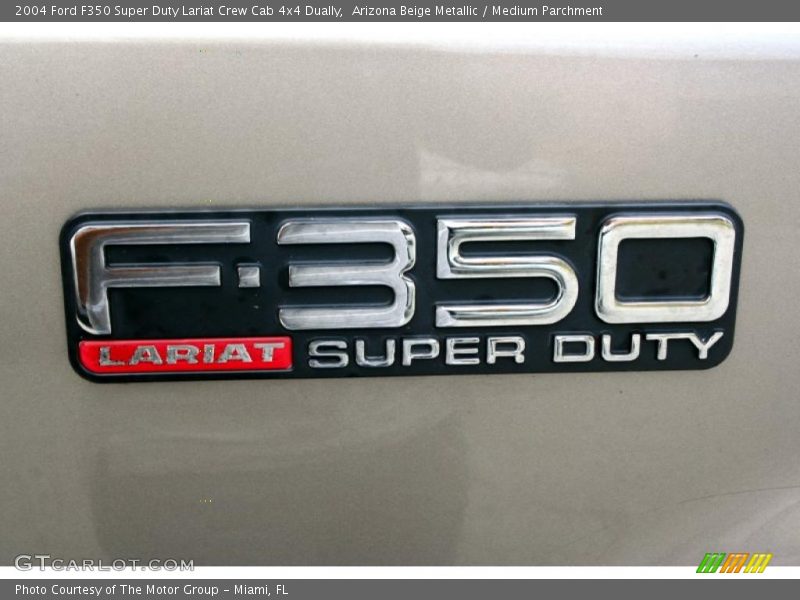 Arizona Beige Metallic / Medium Parchment 2004 Ford F350 Super Duty Lariat Crew Cab 4x4 Dually