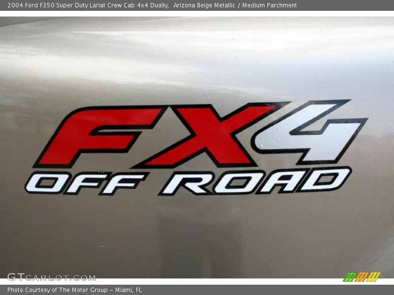Arizona Beige Metallic / Medium Parchment 2004 Ford F350 Super Duty Lariat Crew Cab 4x4 Dually
