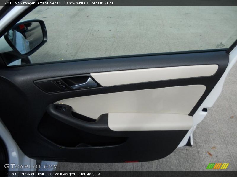 Candy White / Cornsilk Beige 2011 Volkswagen Jetta SE Sedan