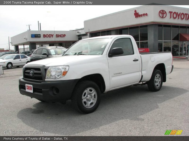 Super White / Graphite Gray 2006 Toyota Tacoma Regular Cab