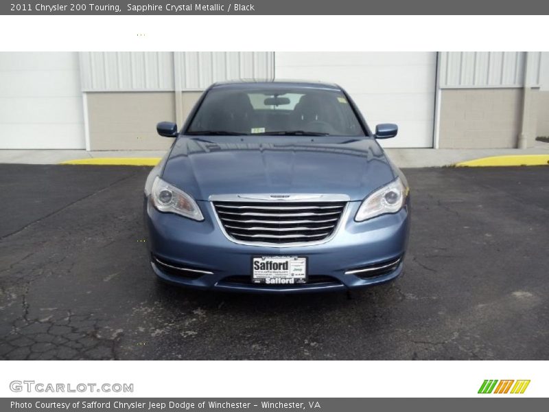 Sapphire Crystal Metallic / Black 2011 Chrysler 200 Touring